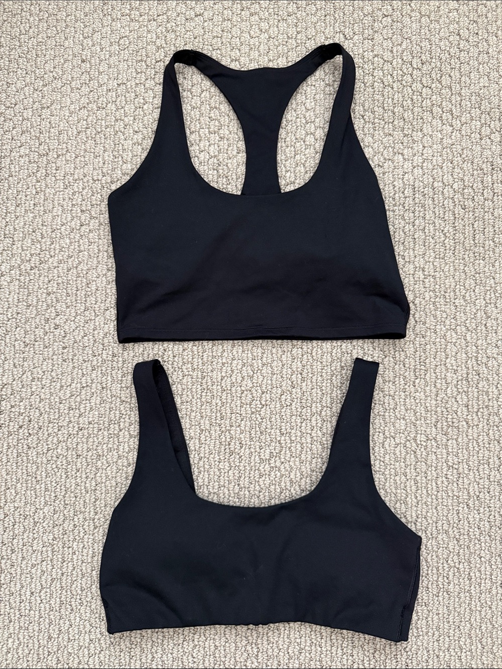 GapFit | Medium Black Seamless Scoop & Racerback Bralette Set